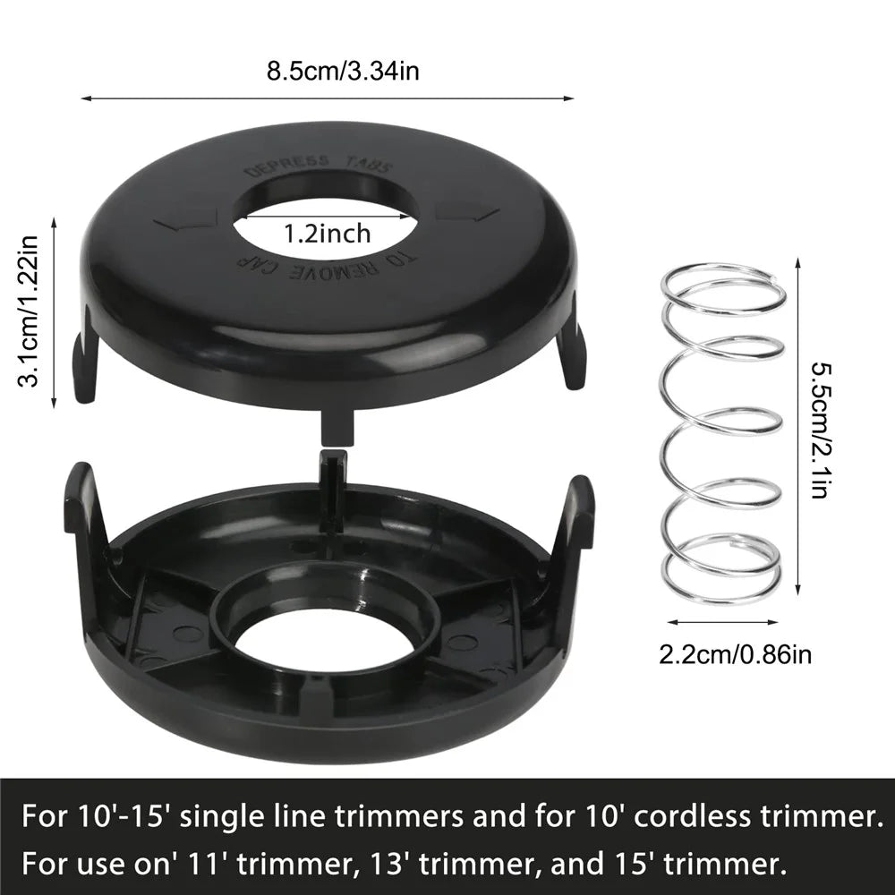 For Toro 51256 / 51301	Lawn Mower Replacement Parts Set 4Pcs 73-8200 Mower Cover + 4Pcs 73-8220 Spring - 7