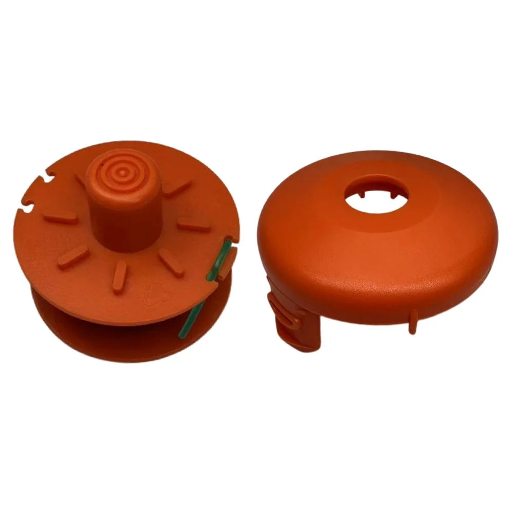 For Gardena Turbotrimmer Smallcut Lawn Trimmer Nylon Rope Replacement Spool + Spool Cap, 05367-20 / 05329-20 - 1
