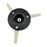 Trimmer Head for STIHL FS56 / FS55 / FS44 Lawn Mower Replacement Part with 3 Nylon Blades, 4002 710 2189 - 4