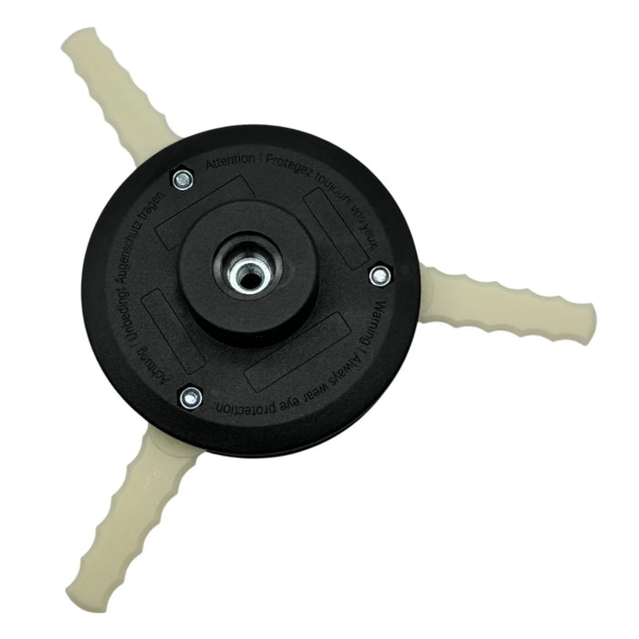 Trimmer Head for STIHL FS56 / FS55 / FS44 Lawn Mower Replacement Part with 3 Nylon Blades, 4002 710 2189 - 7