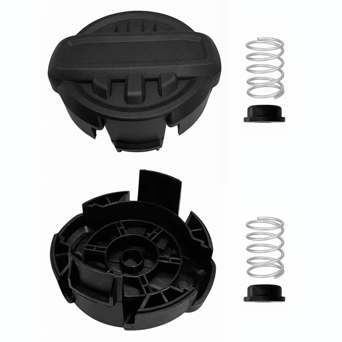 2 Sets Trimmer Head Cap + Spring + Spring Washer for Dewalt DCST922P1 / DCST922B / DCST972X1 String Trimmer, RSDWO995-1 - 1