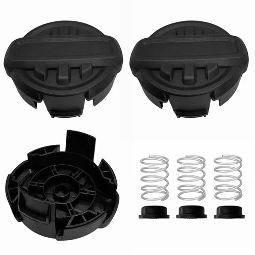 3 Sets Trimmer Head Cap + Spring + Spring Washer for Dewalt DCST922P1 / DCST922B / DCST972X1 String Trimmer, RSDWO995-1 - 1