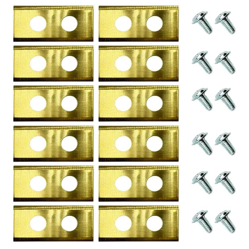 12Pcs For RSDRA-01 Blade Holder Disc Metal Cutting Blades Lawn Mower Replacement Blades - 1
