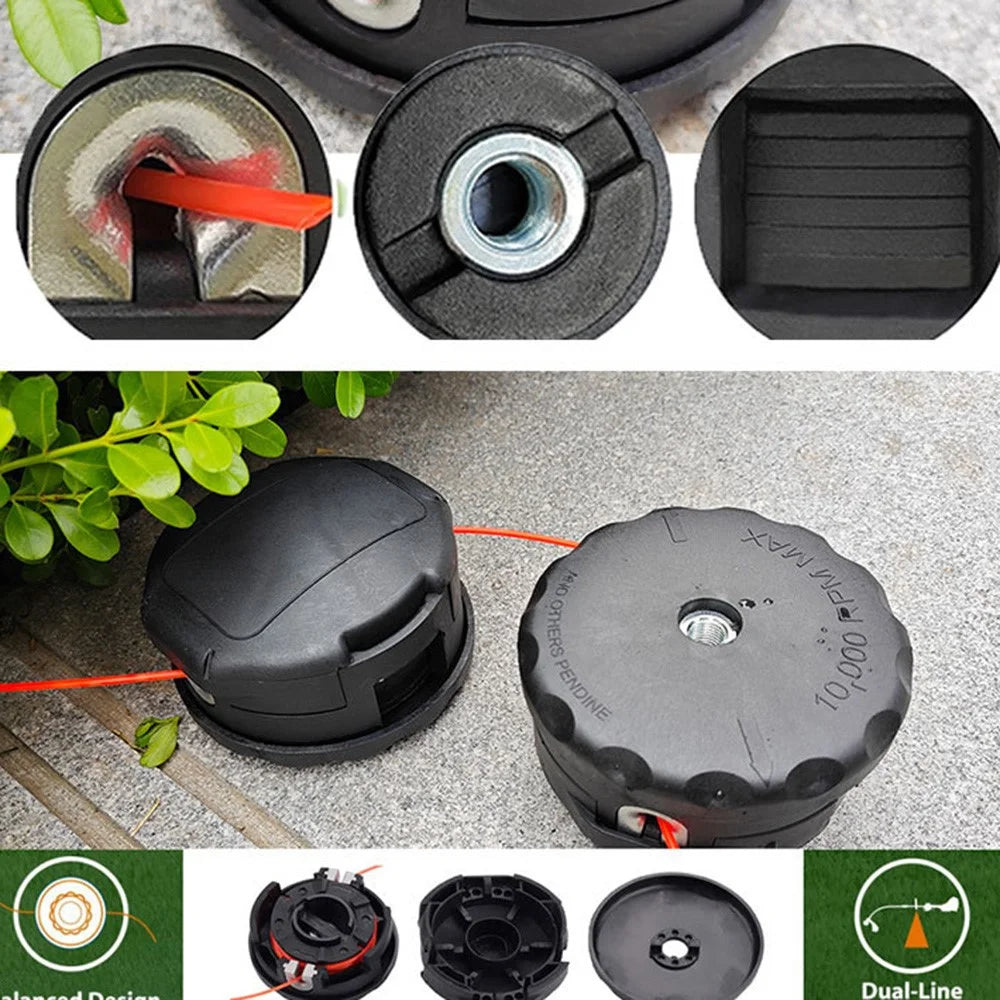 Trimmer Head for M10 x 1.25 Lawn Mower Replacement Part Garden Tool Accessories - 7