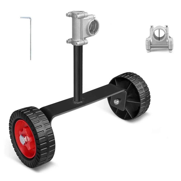 Portable Support Wheel Kit for 26mm Handle Lawn Mower with Support Frame + Mounting Base - 1