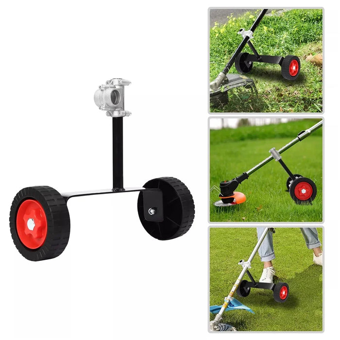 Portable Support Wheel Kit for 26mm Handle Lawn Mower with Support Frame + Mounting Base - 2