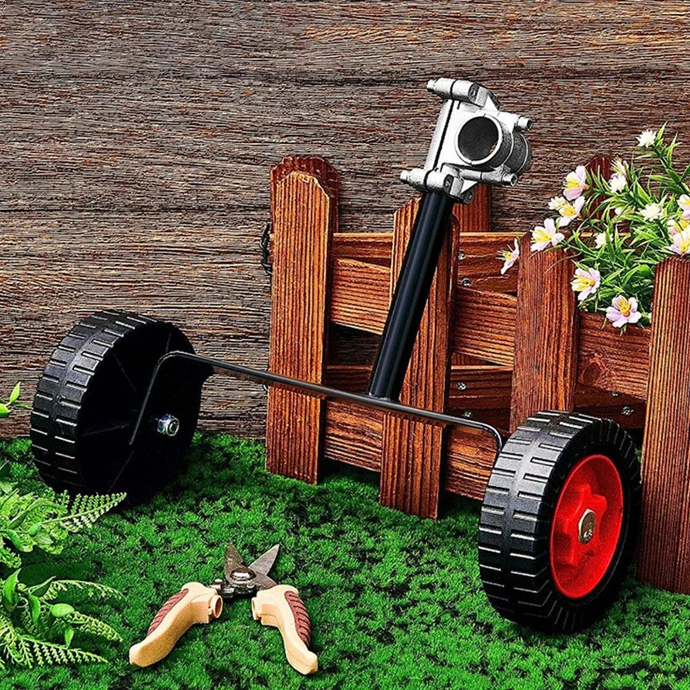 String Trimmer Support Wheels Weed Trimmer Auxiliary Portable Mower Attachment for Grass Cutter - 26 Tube - 3
