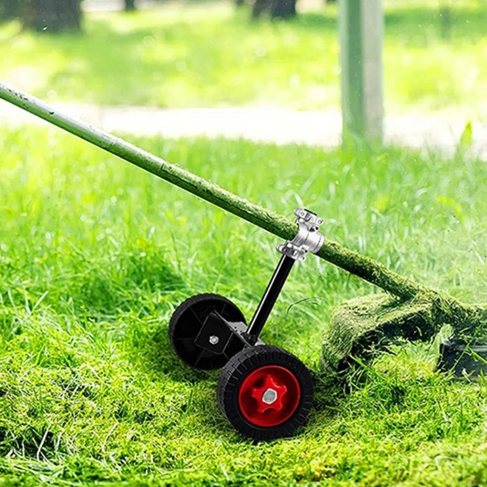 String Trimmer Support Wheels Weed Trimmer Auxiliary Portable Mower Attachment for Grass Cutter - 26 Tube - 7