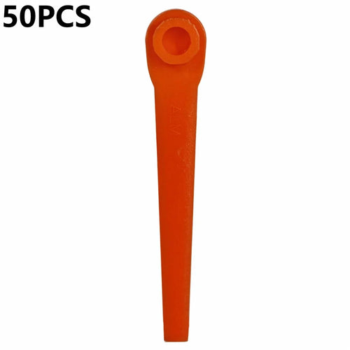 L70 50Pcs Plastic Blades for Gardena 9823 / 9825 / 9820 / 9821 / 9828 Lawn Trimmer Spare Parts - Orange - 1
