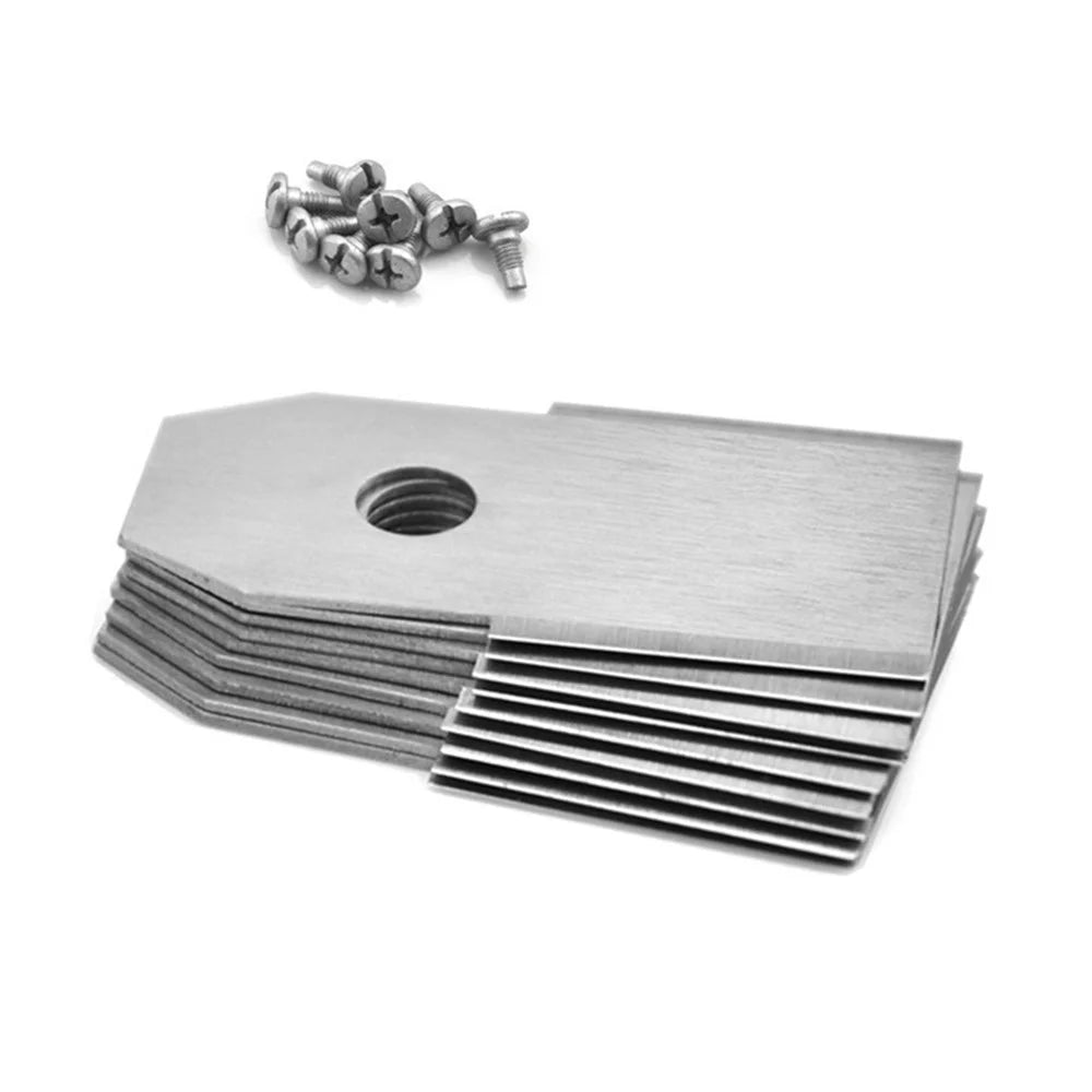 18Pcs for Husqvarna Lawn Mower Stainless Steel Replacement Cutting Blades, 35 x 18mm - 2