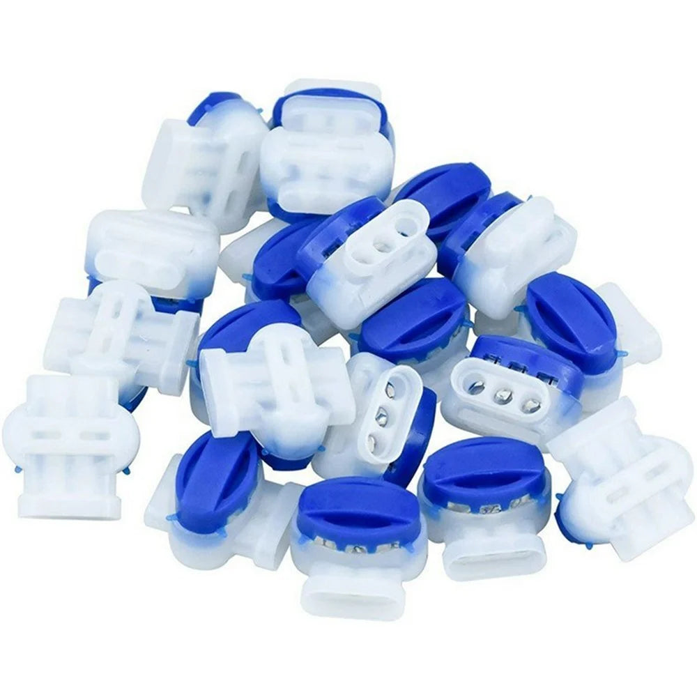 314 20Pcs Wire Connectors for Garden Lawn Mower Terminal Blocks Robotic Lawnmower Connectors with 2 Cable Clamps - 2