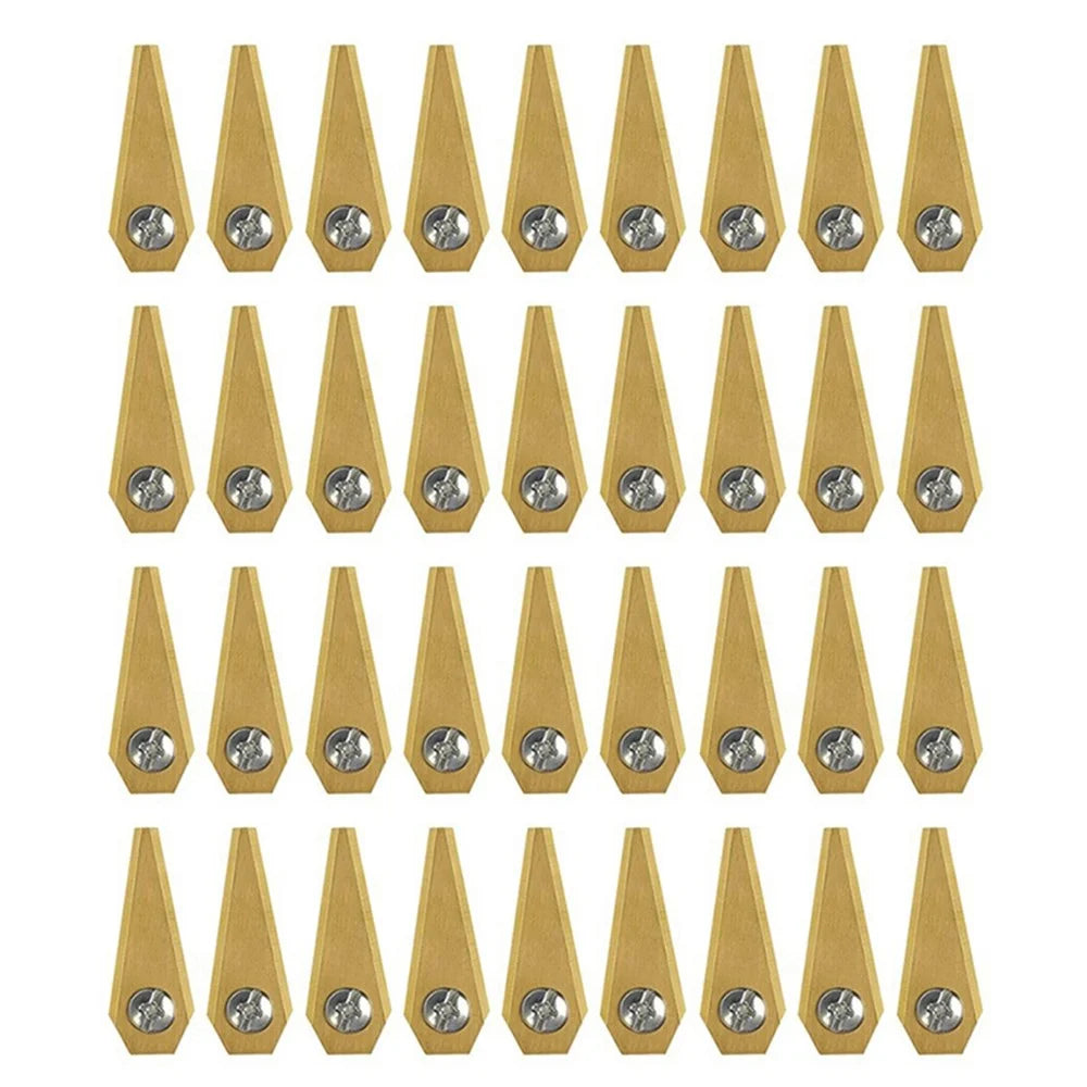 36Pcs For Bosch Indego Electric Lawn Mower Replacement Blades Stainless Steel Cutting Blades, 49 x 19 x 1mm - 1