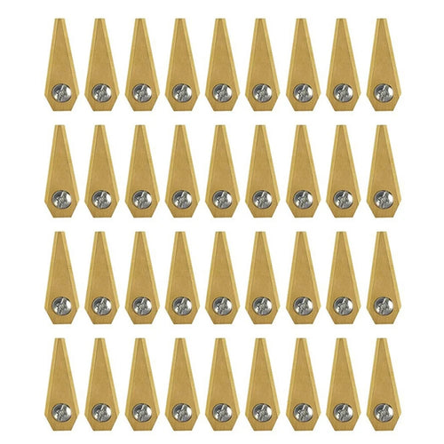 36Pcs For Bosch Indego Electric Lawn Mower Replacement Blades Stainless Steel Cutting Blades, 49 x 19 x 1mm - 1