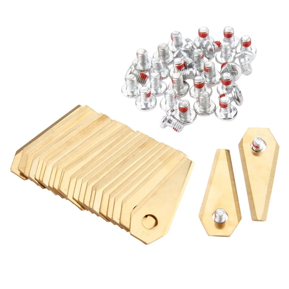 36Pcs For Bosch Indego Electric Lawn Mower Replacement Blades Stainless Steel Cutting Blades, 49 x 19 x 1mm - 4