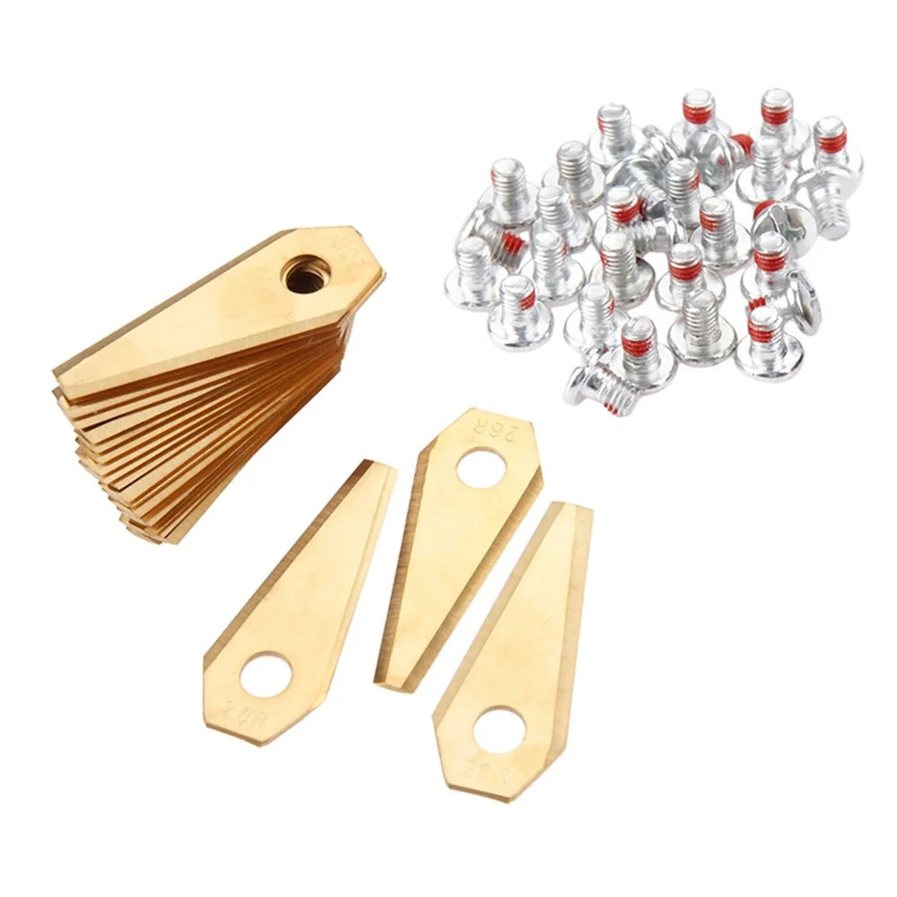 36Pcs For Bosch Indego Electric Lawn Mower Replacement Blades Stainless Steel Cutting Blades, 49 x 19 x 1mm - 6