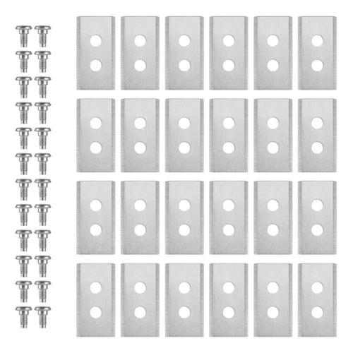 24Pcs 35x18x0.75mm Robotic Mower Blades Stainless Steel Replacement Blades for Mammotion Luba Yuka Robot Mower - 1