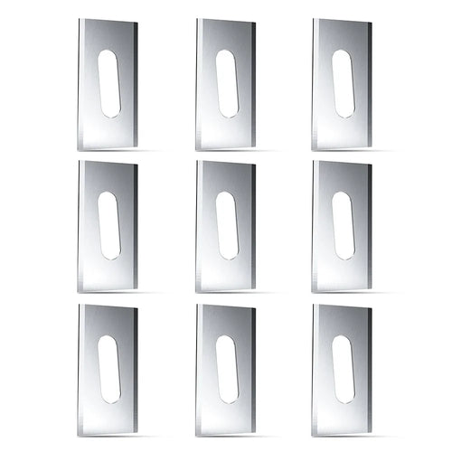 9Pcs 34.1x17.8x0.63 mm Replacement Blades for Stihl iMOW EVO Robot Mower Stainless Steel Cutting Blades - 1