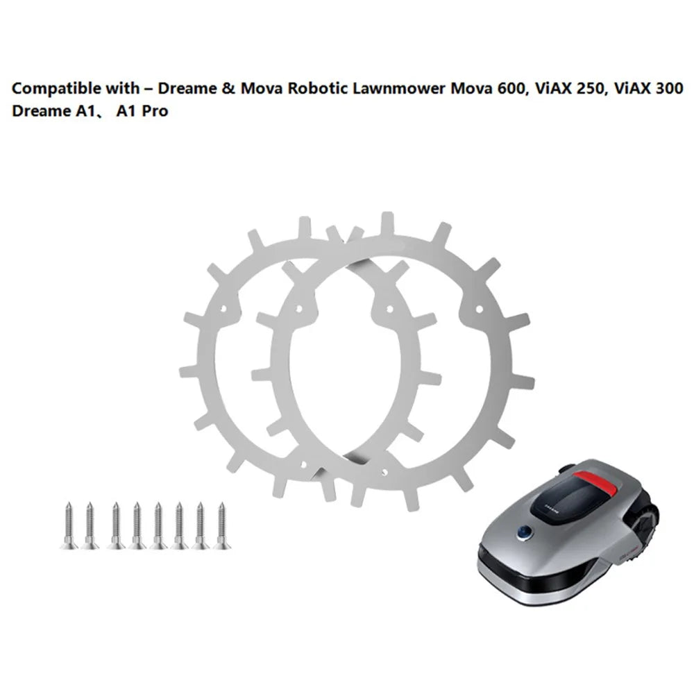 TLDM-01 2Pcs for Mova 600  /  ViAX 250  /  ViAX 300  /  Dreame A1  /  A1 Pro Anti-slip Spikes Traction Wheels Lawn Mowing Robots Accessories Parts - 3