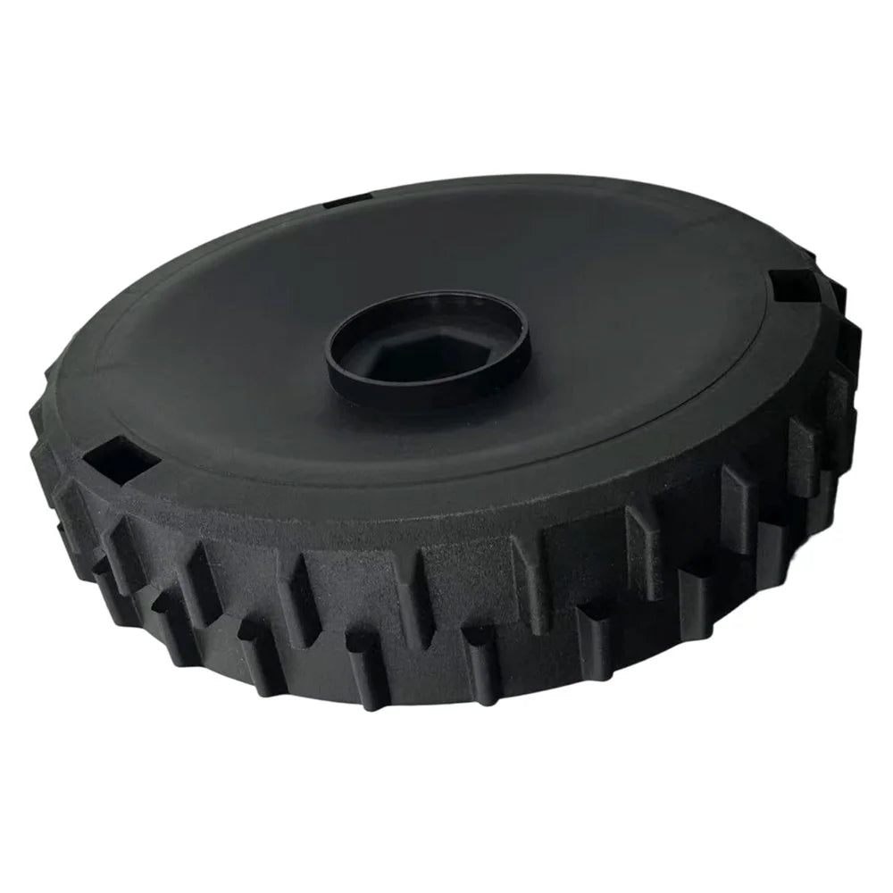 RIS-H&G-001 2Pcs Replacement Rear Wheels for Gardena R38Li / R40Li / R50Li / Husqvarna Automower 105 / 305 Lawn Mower - Black - 4