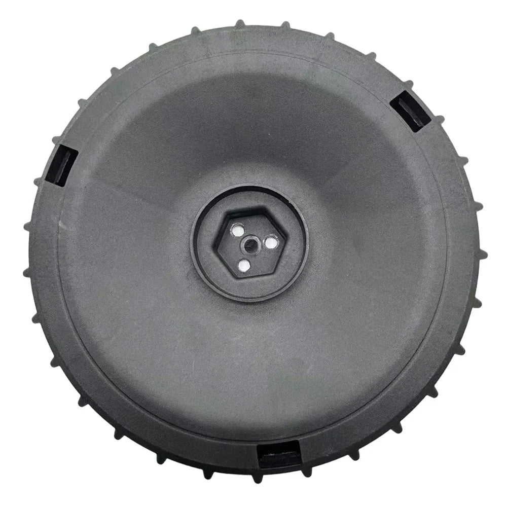 RIS-H&G-001 2Pcs Replacement Rear Wheels for Gardena R38Li / R40Li / R50Li / Husqvarna Automower 105 / 305 Lawn Mower - Black - 7
