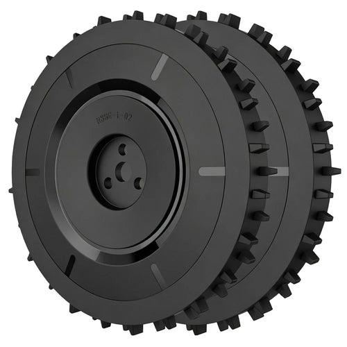 RSSE-i-02 2Pcs Off-Road Traction Wheels for Segway Navimow i105E / i108E / i110N Robotic Lawnmower - Black - 1