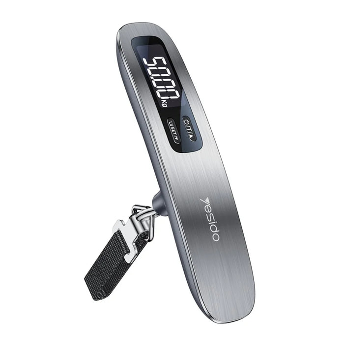 YESIDO MG41 Portable Electronic Luggage Scale 50kg LCD Display Travel Weight Scale - Grey - 1