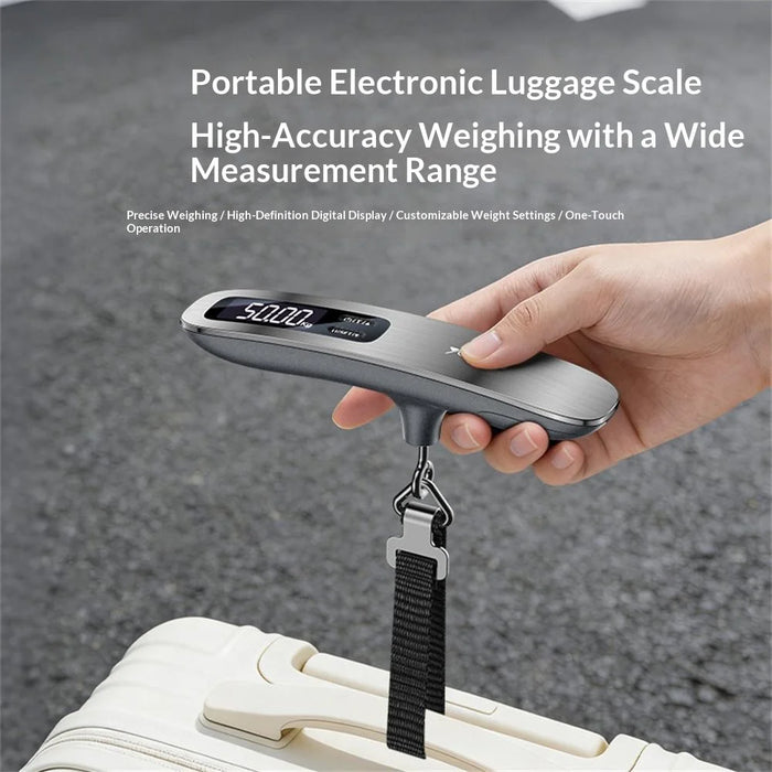 YESIDO MG41 Portable Electronic Luggage Scale 50kg LCD Display Travel Weight Scale - Grey - 2