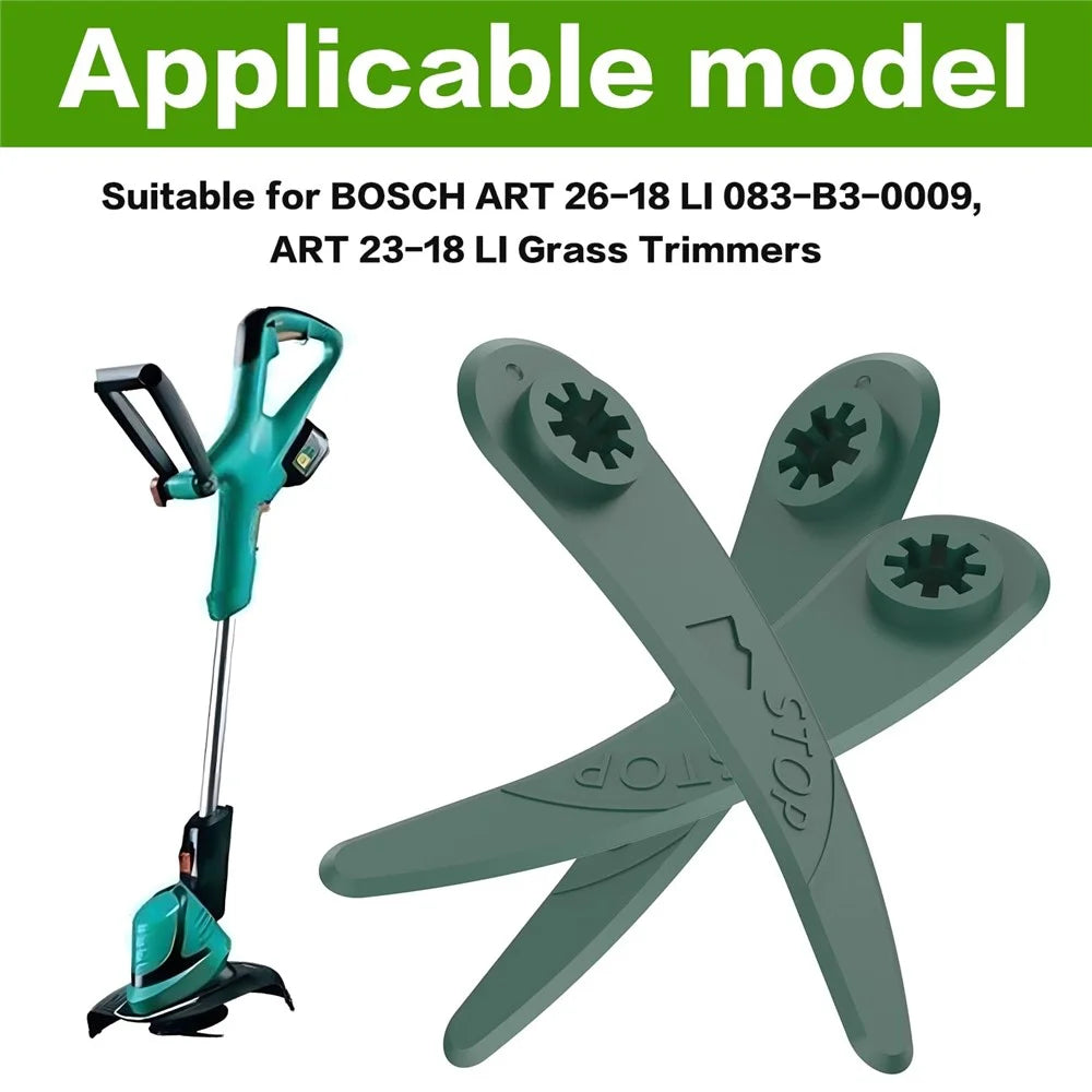 50Pcs F016800372 Lawn Mower Blades for Bosch ART 26-18 LI 083-B3-0009 / ART 23-18 LI Trimmer Blades - 2