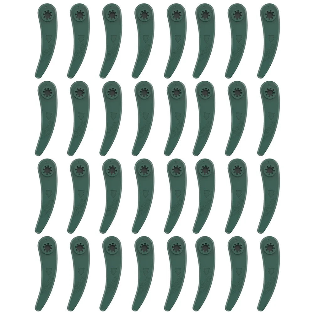 32Pcs F016800372 Lawn Mower Blades for Bosch ART 26-18 LI 083-B3-0009 / ART 23-18 LI , ABS Grass Lawn Trimmer Blade Accessories - 1