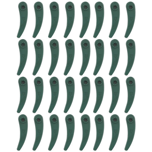 32Pcs F016800372 Lawn Mower Blades for Bosch ART 26-18 LI 083-B3-0009 / ART 23-18 LI , ABS Grass Lawn Trimmer Blade Accessories - 1