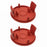 2Pcs Replacement Plastic Spool Cover Cap for Bosch AFS 23-37 Strimmer, F016F04841 - 1