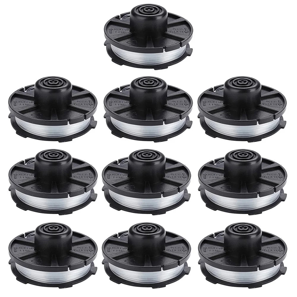10PCS Wire Reels for Makita Lawn Mower Replacement Spool Part 196146-9 / 195858-1 - 1