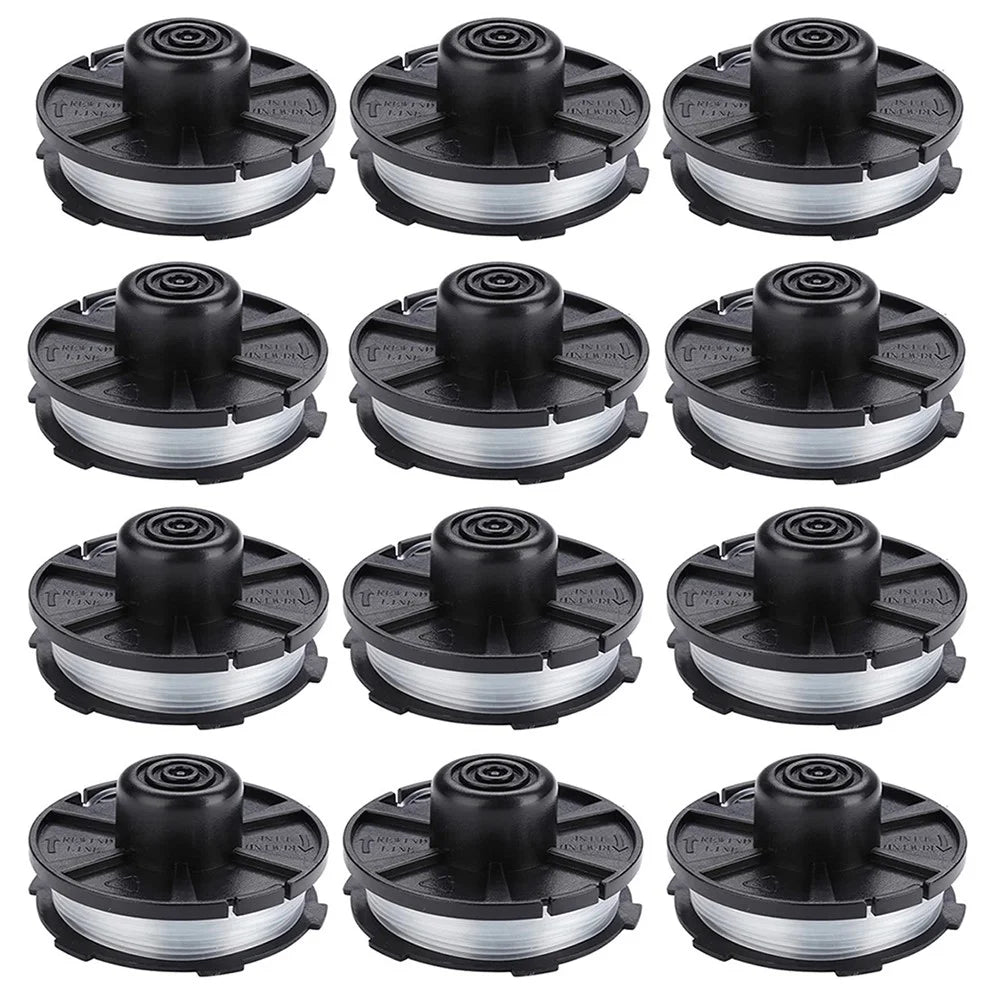 12Pcs Lawn Mower Spool for Makita Akkusense Replacement Wire Reel, 196146-9 / 195858-1 - 1