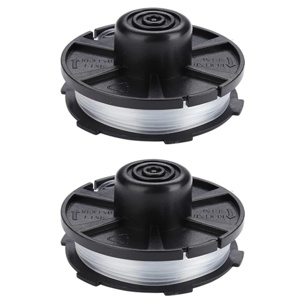 2PCS For Makita Akkusense Lawn Mower Replacement Spool Wire Reel Part 196146-9 / 195858-1 - 1