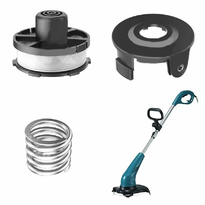 For Makita Akkusense DUR181Z / DUR181RF / DUR181 Lawn Mower 1 Spool Thread Reel+1 Spool Cap+1 Spring - 2