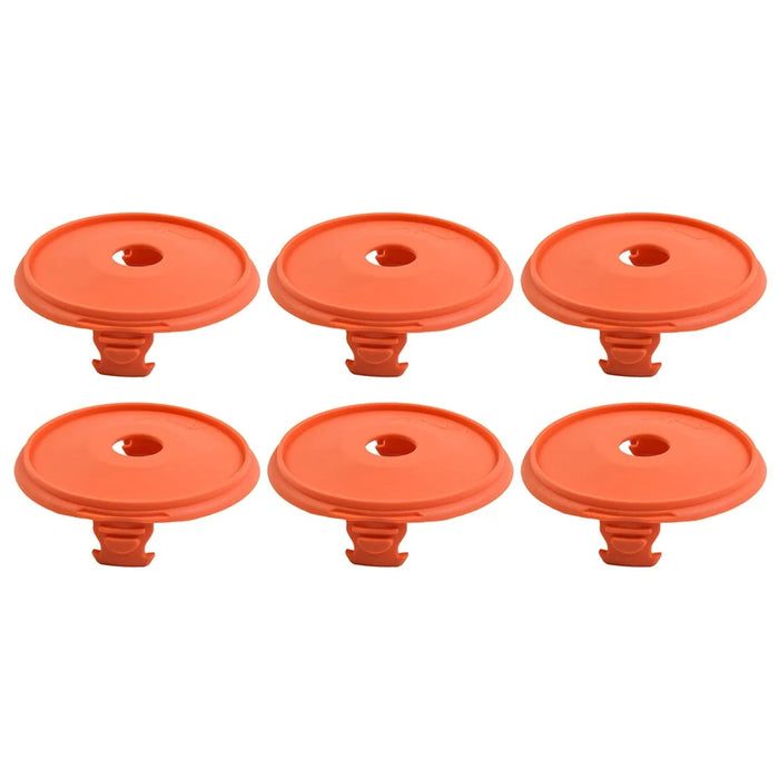 6Pcs 5344 ABS String Line Trimmer Cover Replacement Spool Cap Cover for Gardena Easycut 400 Art.8846 - 1