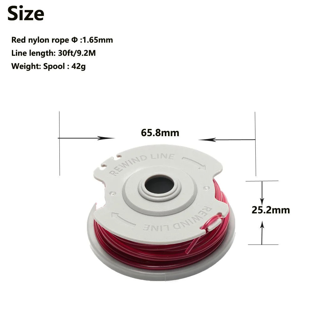 3Pcs 5306-20 Replacement Lawn Mower Spools for GARDENA Turbotrimmer Smallcut 300 / Turbotrimmer Art 8844 &Art 8847 - 6