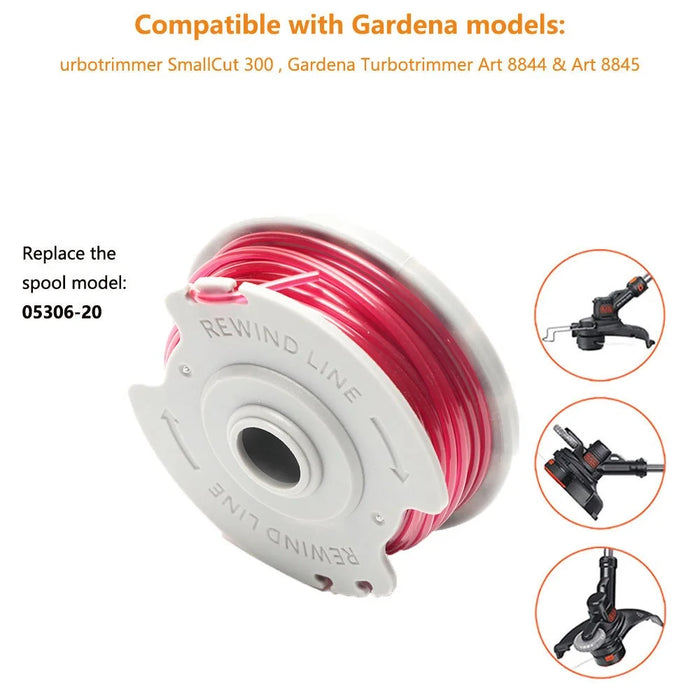 8PCS Spool for Gardena Lawn Mower Replacement Wire Reel 5306-20 - 2