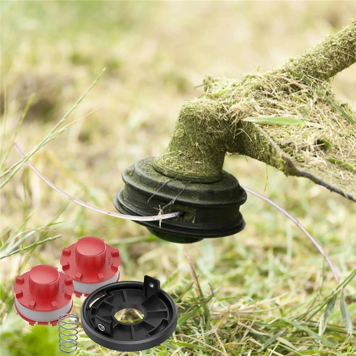3PCS TLE-01-1 Lawn Mower Spool Caps for Einhell AGILLO 18 / 200 ABS Plastic Replacement Parts - 2