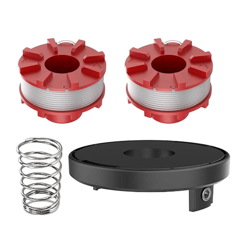 2 Spool+1 Cap+1 Coil Spring for Einhell Lawn Mower Replacement Parts Set - 1