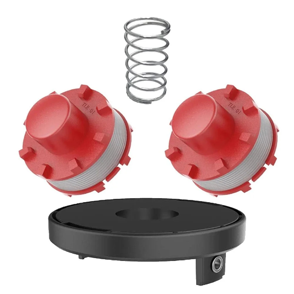 2 Spool+1 Cap+1 Coil Spring for Einhell Lawn Mower Replacement Parts Set - 2