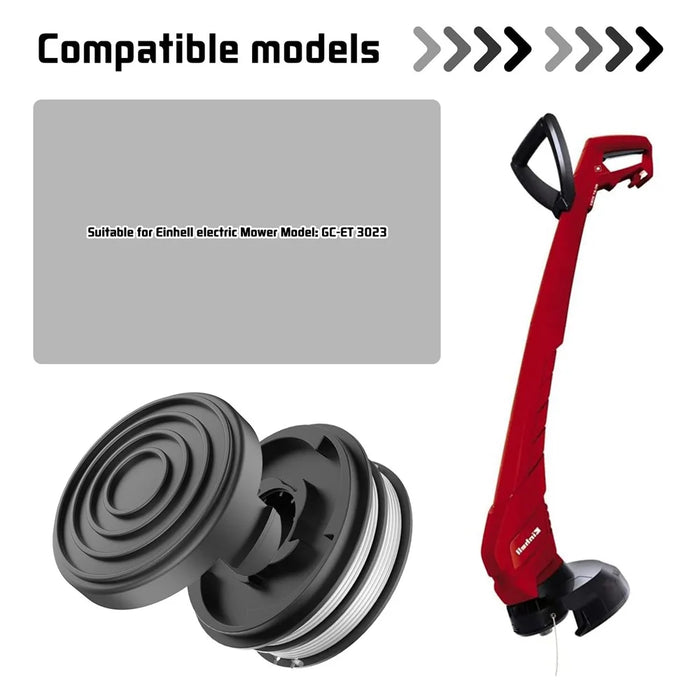 2Pcs For Einhell RTV 400 / RTV 550 / RTV 550 / 1 Spool Cap Lawn Mower Replacement Part, TLE-02-1 - 3