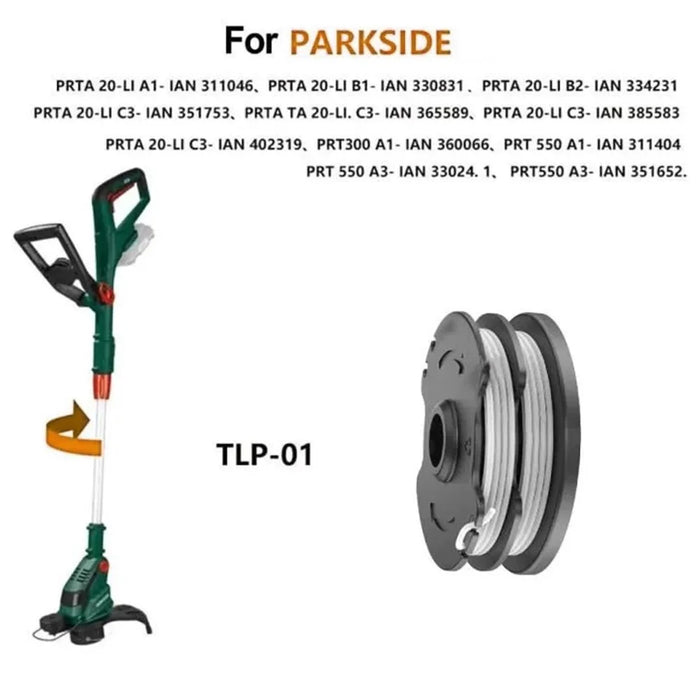 10PCS Wire Reels for Parkside Lawn Mower Replacement Spools Parts TLP-01 - 3