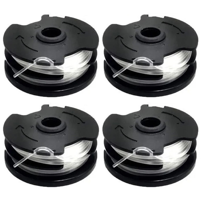 Set Of 4 Wire Reels for Parkside Lawn Mower Replacement Spools Parts TLP-01 - 1