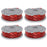 4Pcs Wire Reels for Flymo Contour XT / Contour 500XT Lawn Mower Spools, FLY047 510747890 - 1