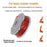 4Pcs Wire Reels for Flymo Contour XT / Contour 500XT Lawn Mower Spools, FLY047 510747890 - 4