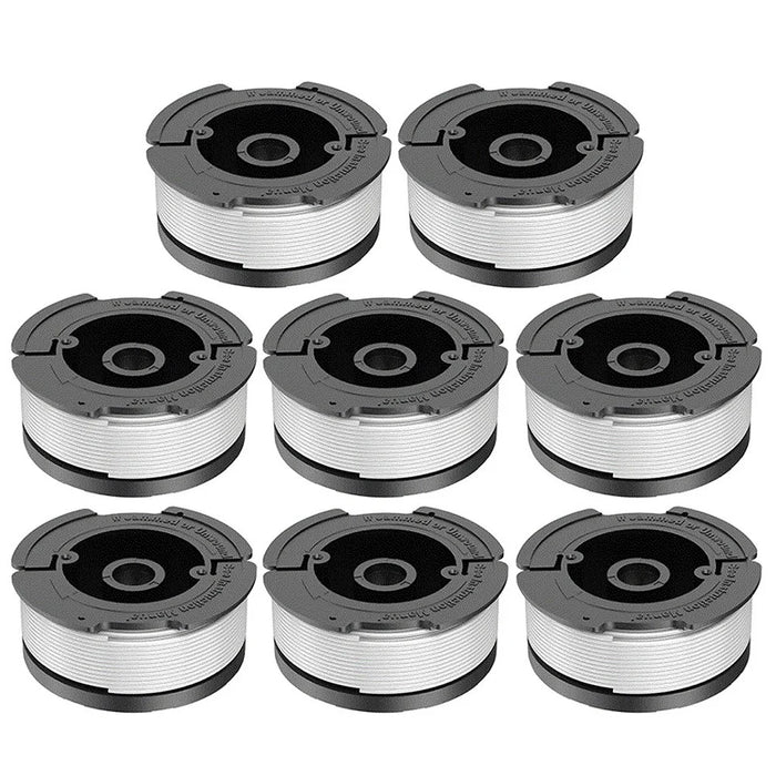 8Pcs Replacement Spool for Black & Decker GH400 / GH500 / GH600 Lawn Mower Wire Reels, AF-100-3ZP - 1