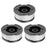 AF-100-3ZP 3Pcs Spools for Black & Decker LST300 / ST7700 Lawn Mower Wire Reels - 1
