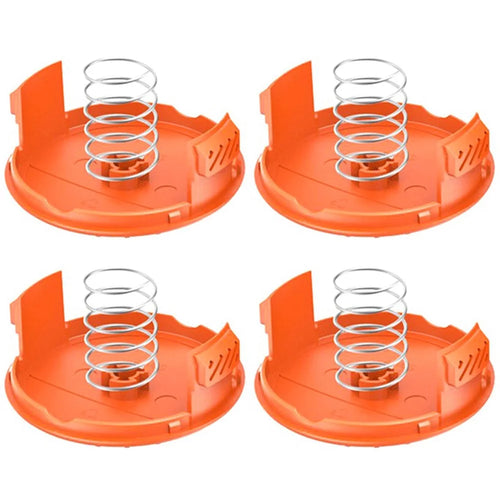 RC-100-P Lawn Mower Parts for Black & Decker ST6600 / ST7000 / LSTE523 4xSpool Cap + 4xSpring - 1