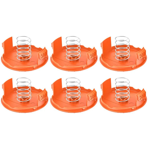 Lawn Mower Parts for Black & Decker GH400 / GH500 / GH600 6 Spool Cap + 6 Spring, RC-100-P - 1
